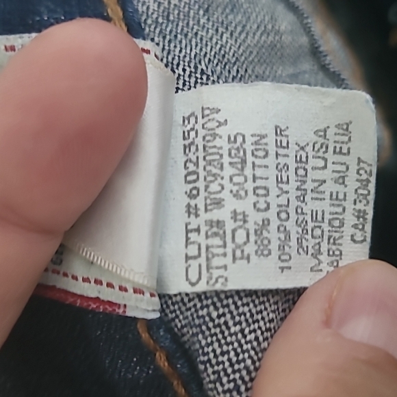 True Religion Low Rise Straight Leg Jeans Size 27 - Picture 13 of 14